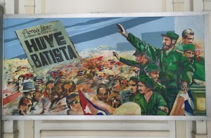 Pintura que retrata a vitória sobre Fulgêncio Batista