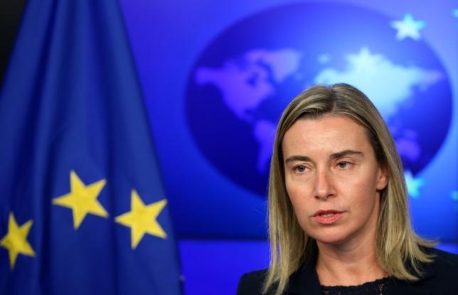 A postura de Federica Mogherini reflete a preferência clara dos europeus pela candidata democrata Hillary Clinton (Foto: François Lenoir/Reuters)