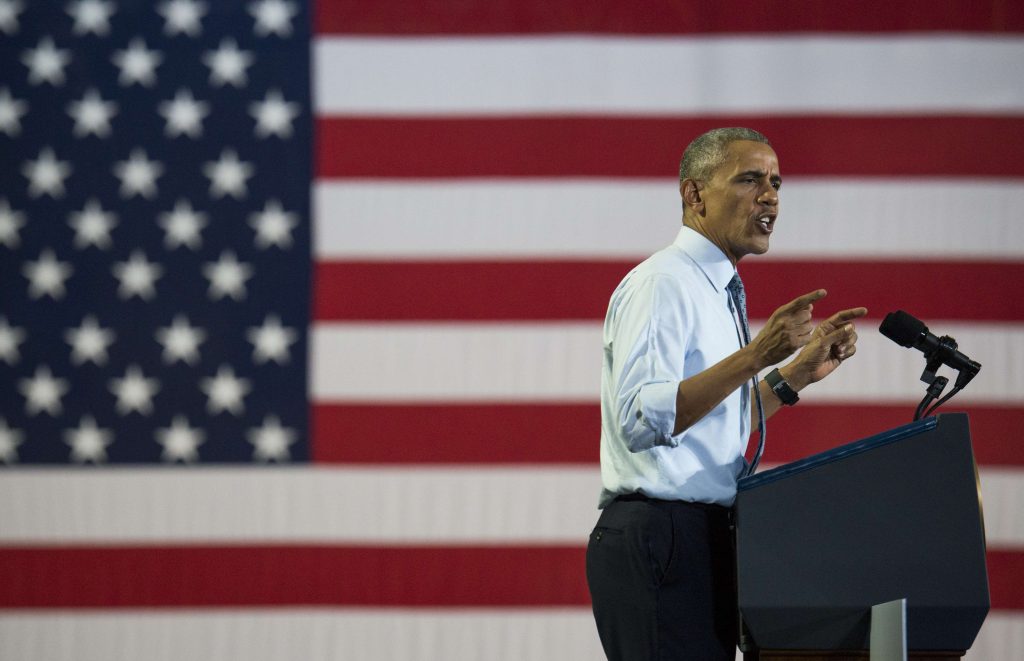 Obama faz campanha para Hillary em Ohio; presidente americano criticou diretor do FBI (FOTO: Ty Wright/Getty Images/AFP)