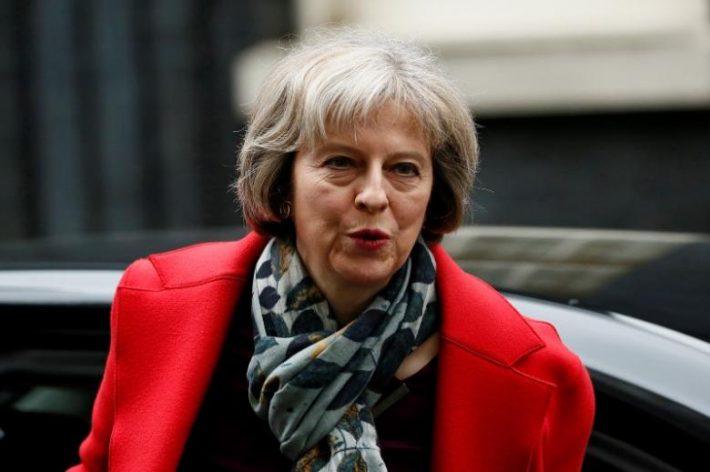 A primeira-ministra da Grã-Bretanha, Theresa May, destacou a relação histórica entre Estados Unidos e Reino Unido (Foto: Stefan Wermuth/Reuters)