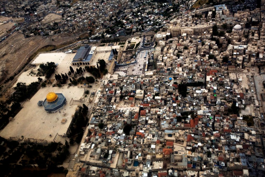 Visão aérea da Cidade Velha de Jerusalém (REUTERS/Amir Cohen)