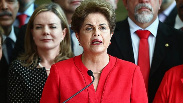 Dilma se pronuncia logo após a decisão do Senado de afastá-la (Wilton Junior/Estadão)